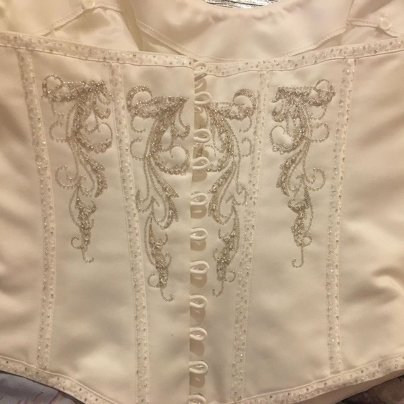 Essense Beaded Bridal Wedding Separate Corset Top - Picture 6 of 9